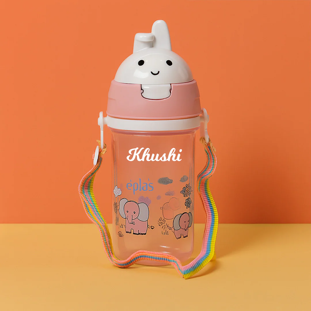 Personalized Elephant Kids Water Bottle - Image 3