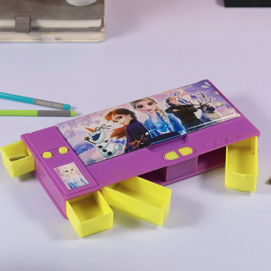 Personalized Elsa and Princess Anna Sisters Pencil Box - Image 19