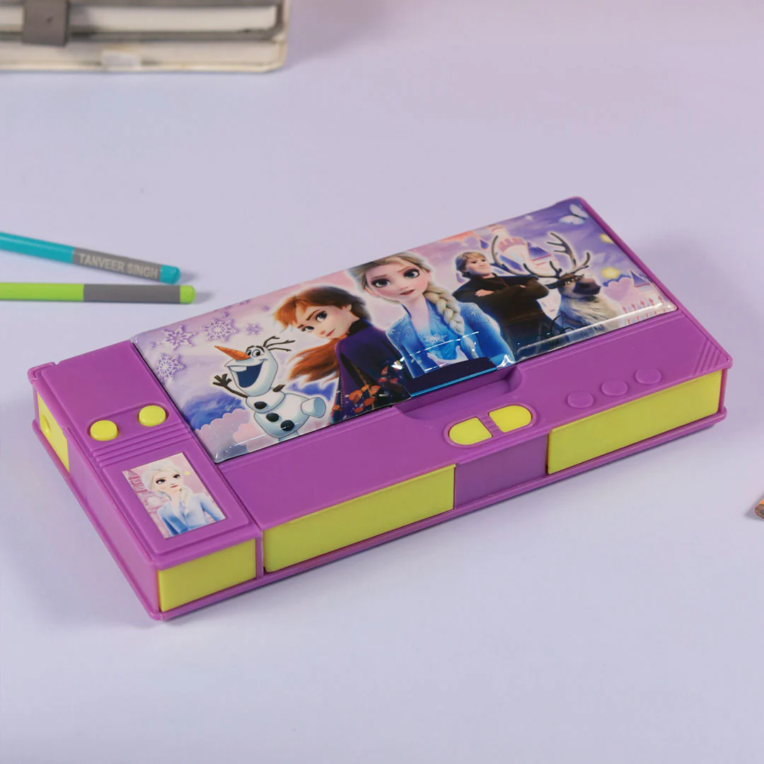 Personalized Elsa and Princess Anna Sisters Pencil Box - Image 8