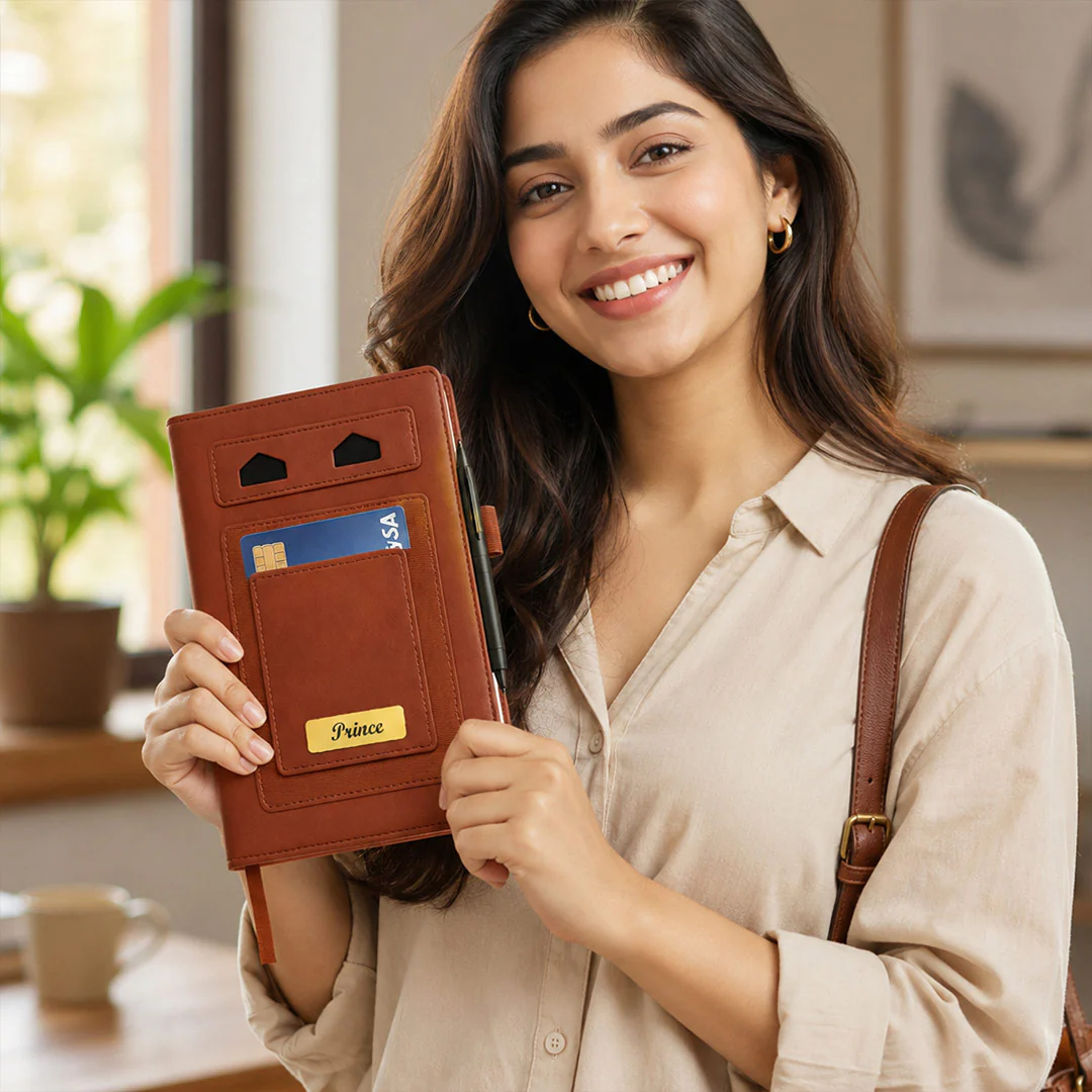 Personalized Executive Diary with Card Holder - Image 4