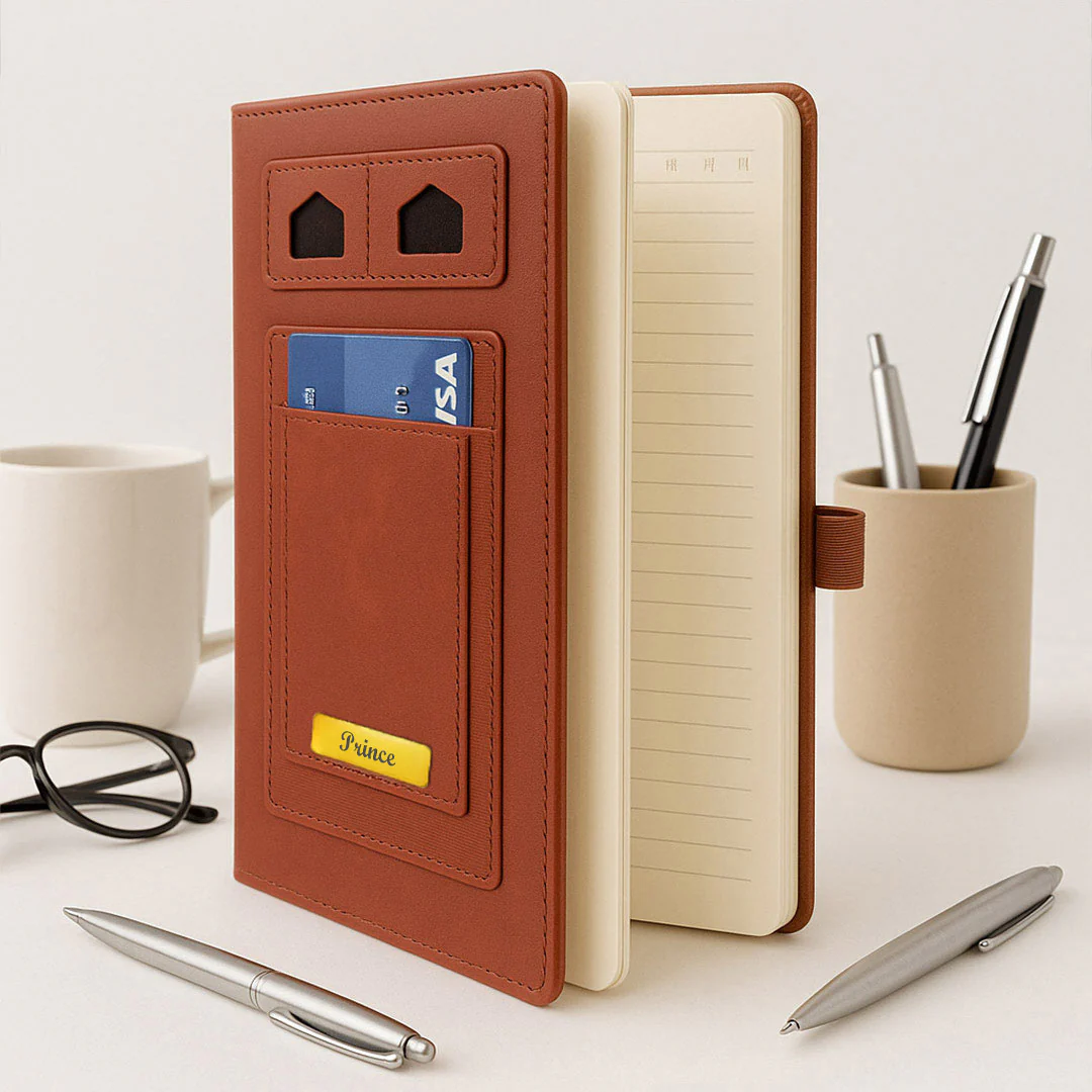 Personalized Executive Diary with Card Holder - Image 8