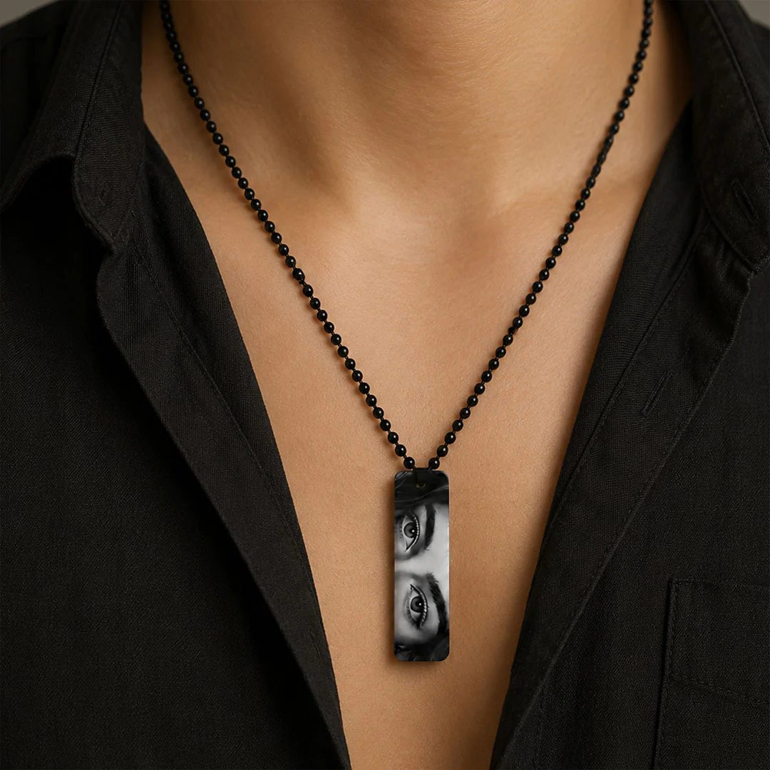 Personalized Eye Photo Acrylic Pendant Necklace | Gift for Couples, Friends & Loved Ones - Image 4