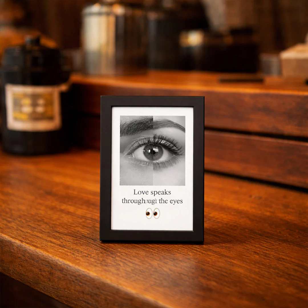 Personalized Eye Photo & Quote Mini Frame (6×4") - Image 2