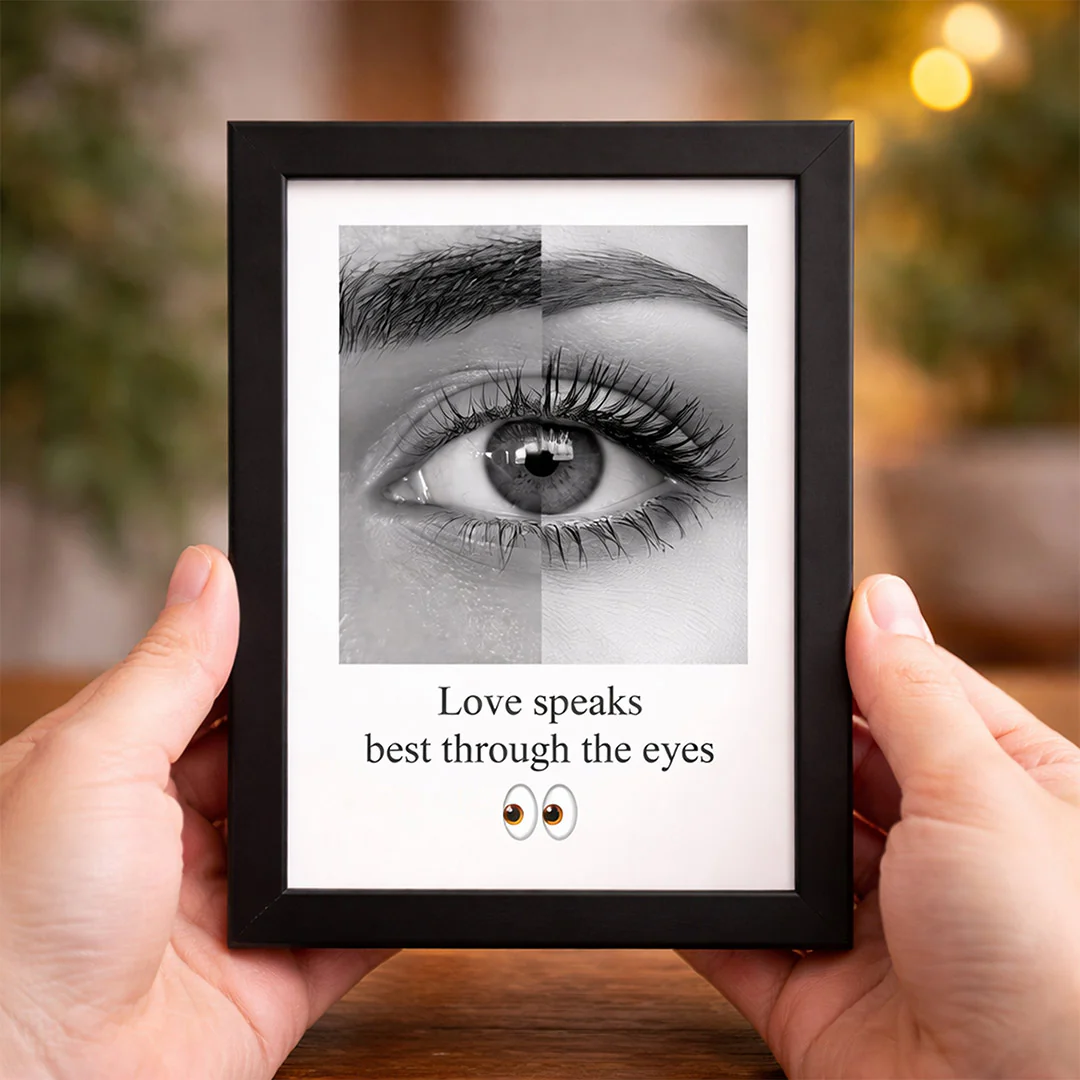 Personalized Eye Photo & Quote Mini Frame (6×4") - Image 4