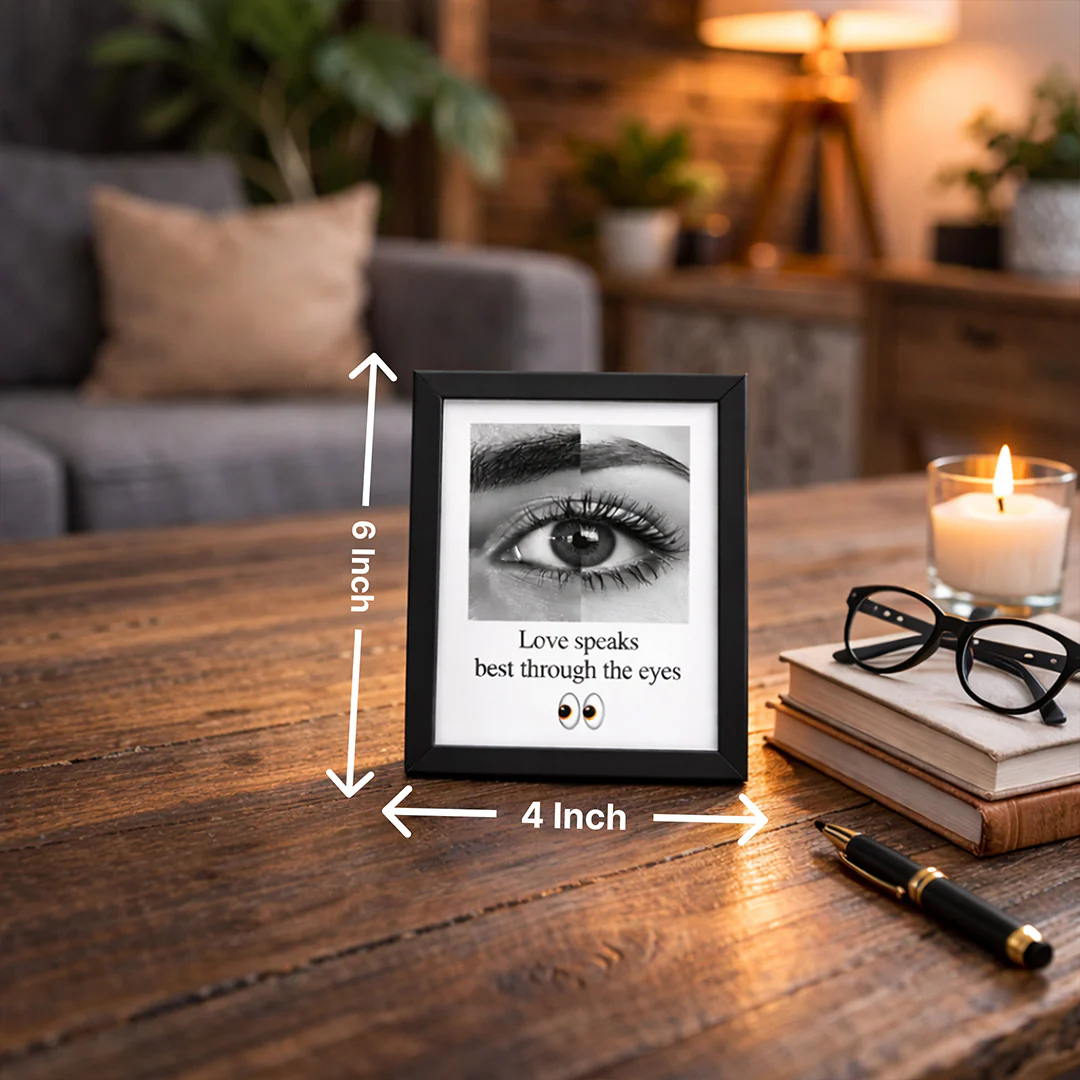 Personalized Eye Photo & Quote Mini Frame (6×4") - Image 5