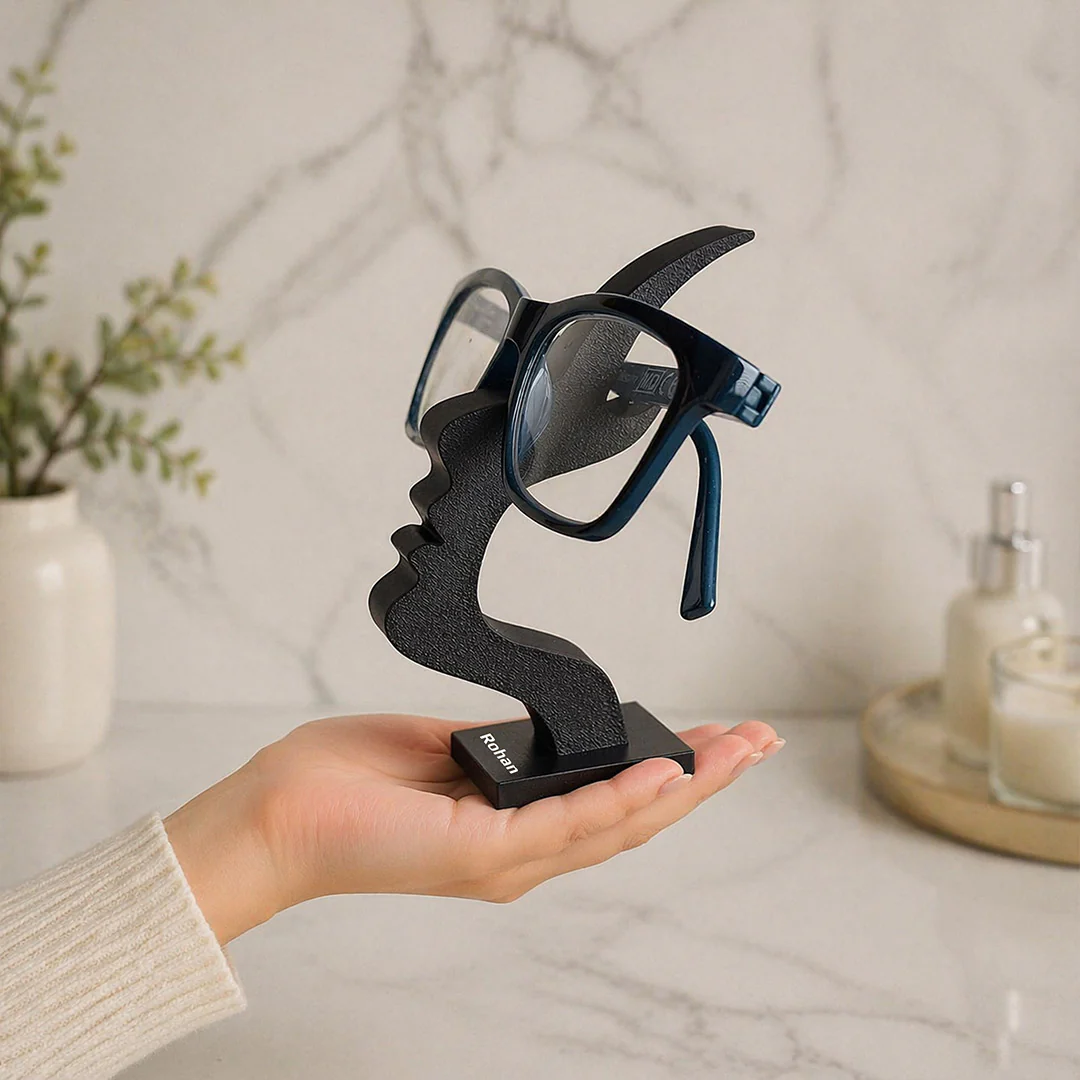 Personalized Face Design Eyeglass Holder Stand