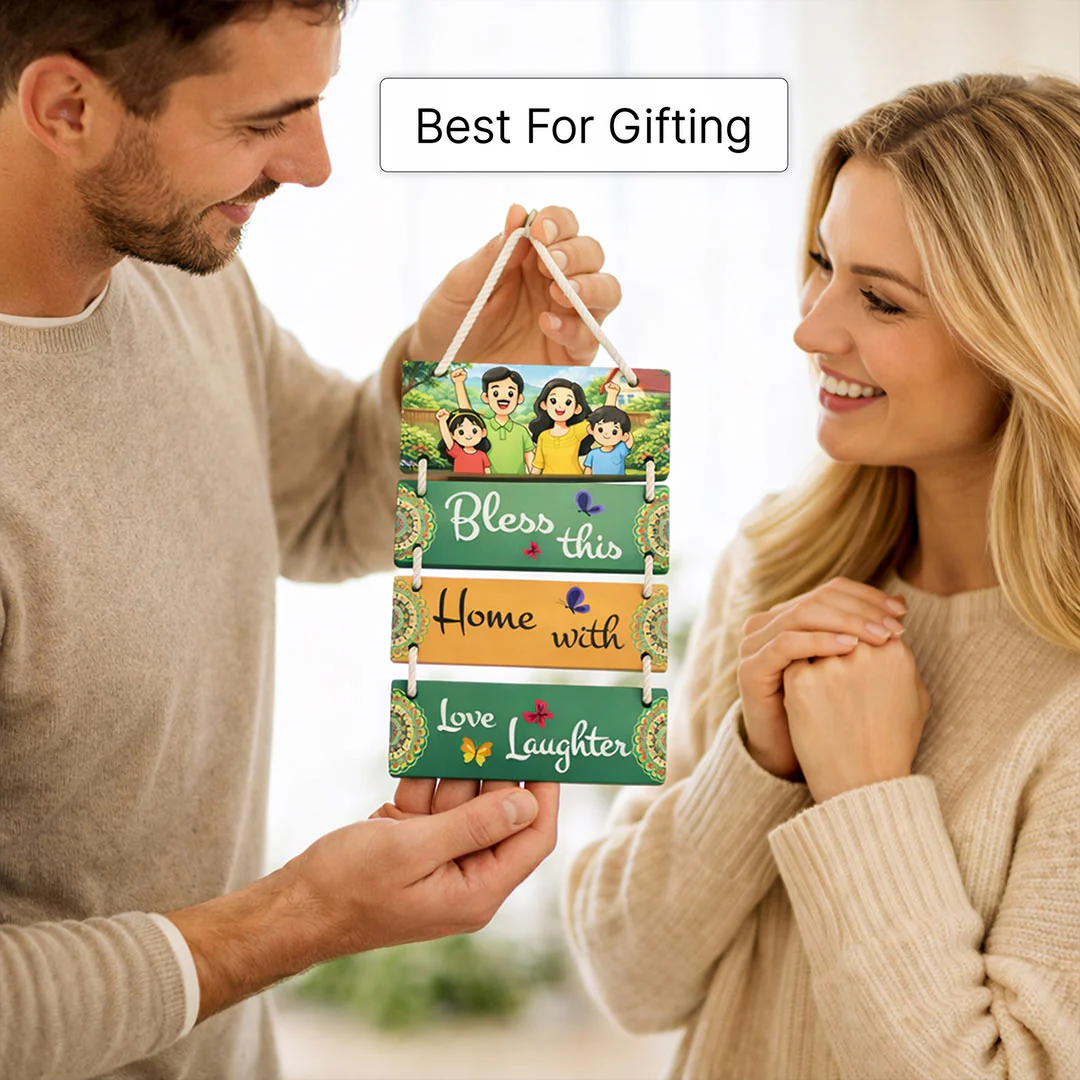 Personalized Family Bless This Home Hanging-9x13" - Image 5