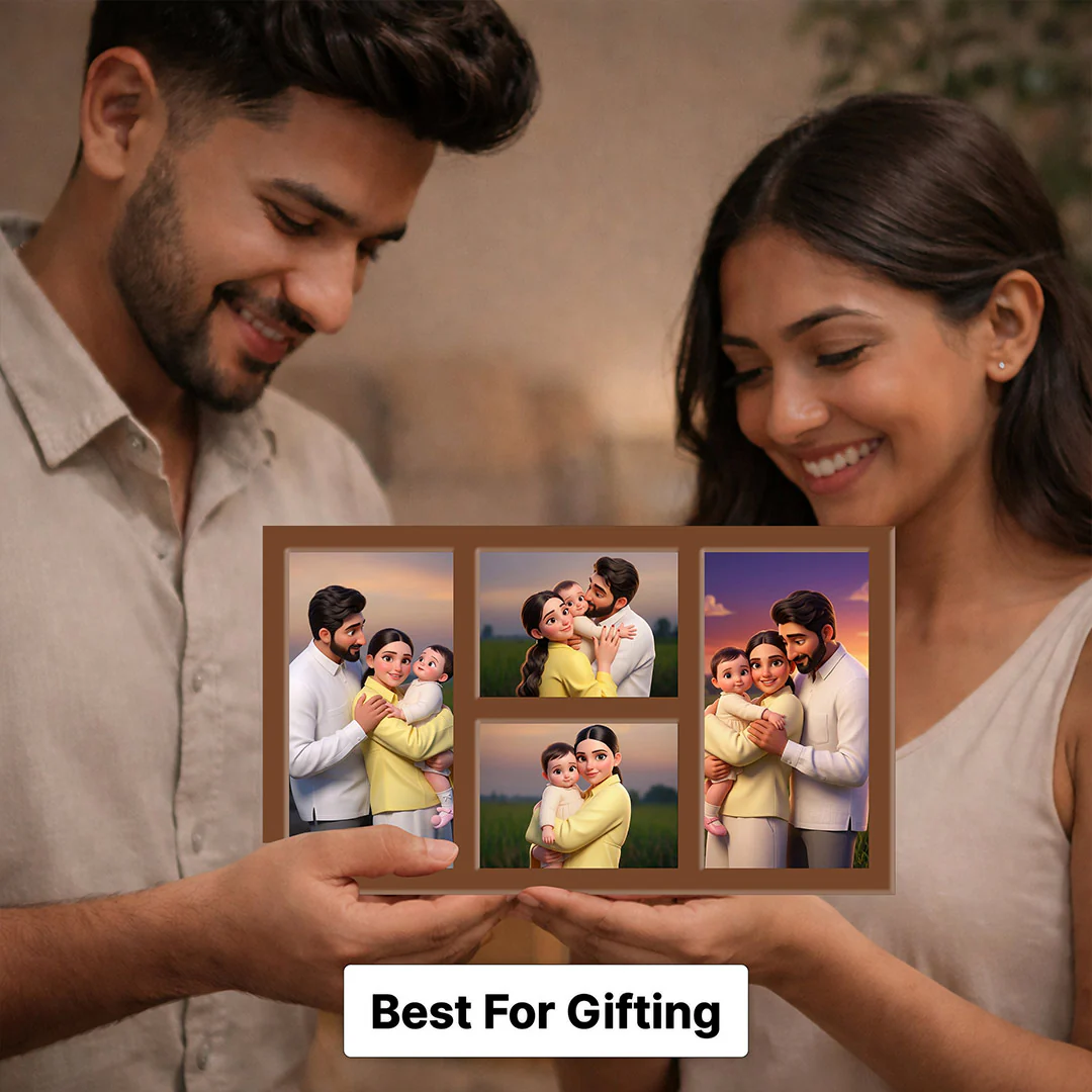 Personalized Family Photo Collage Frame -7x12" - Image 2