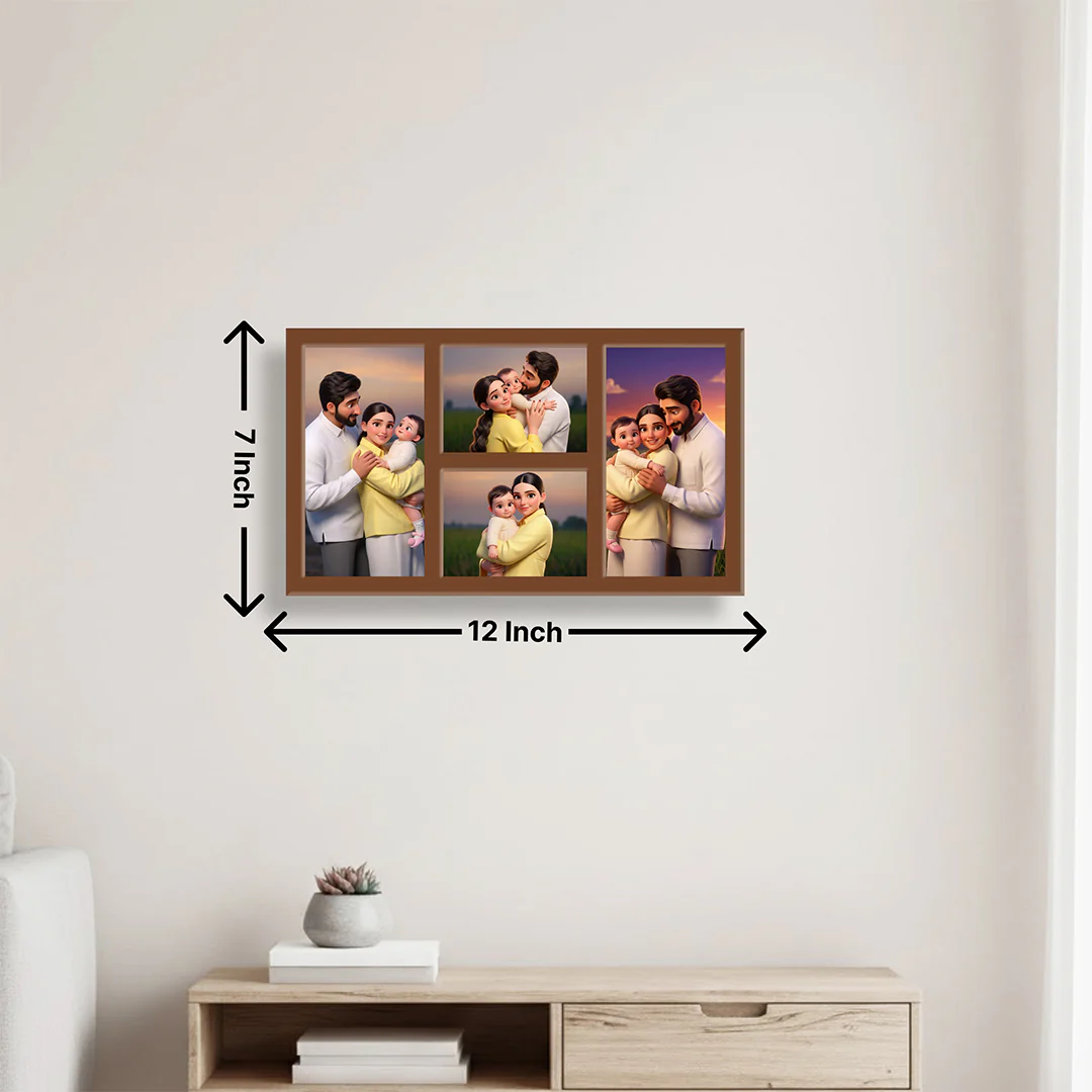 Personalized Family Photo Collage Frame -7x12" - Image 3