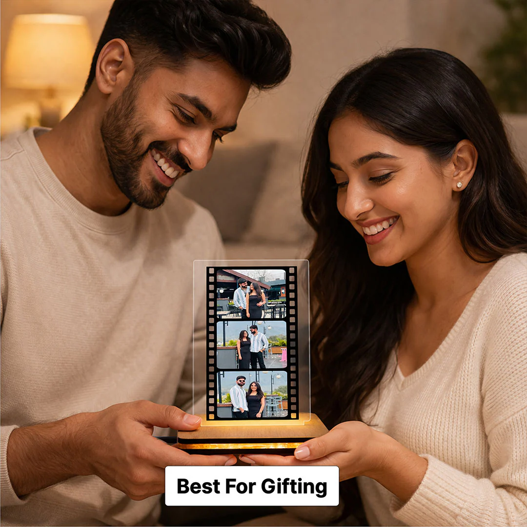 Personalized Film Strip LED Photo Frame Lamp- 7x5" - Image 4