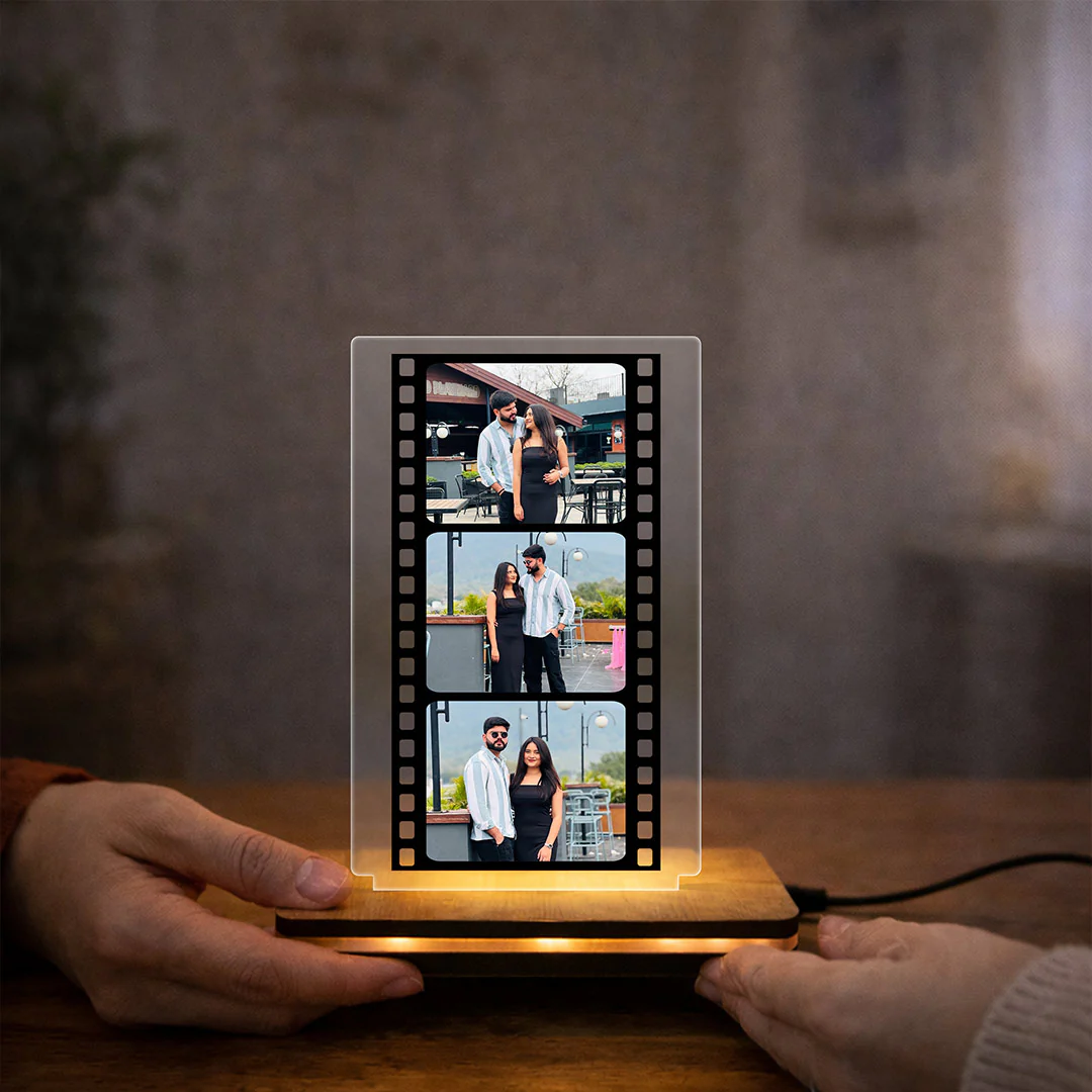Personalized Film Strip LED Photo Frame Lamp- 7x5" - Image 5