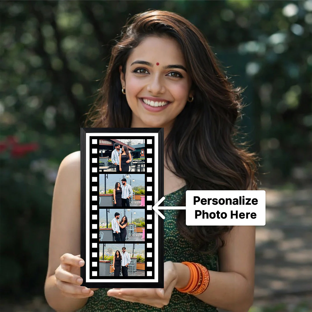 Personalized Film Strip Photo Frame 12x6" - Image 2
