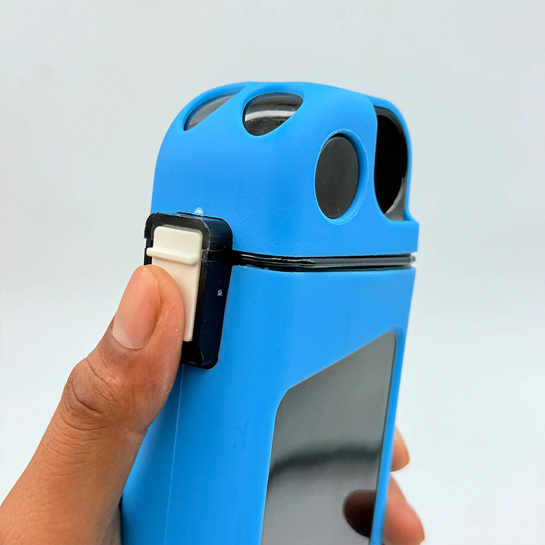 Personalized Flat-Square Plastic Water Bottles For Kids - 350 ml - Image 4