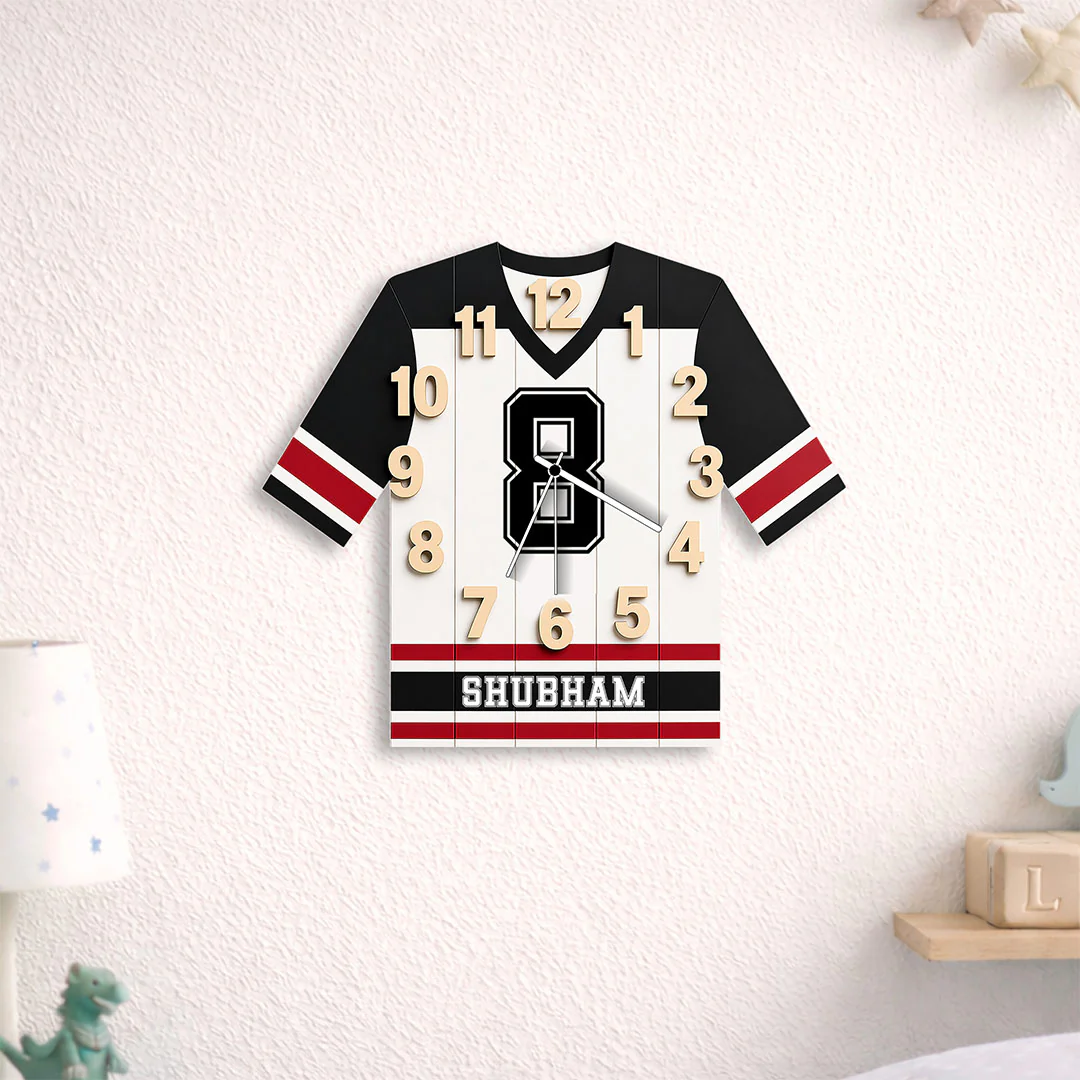 Personalized Football Jersey Wall Clock(12x15")