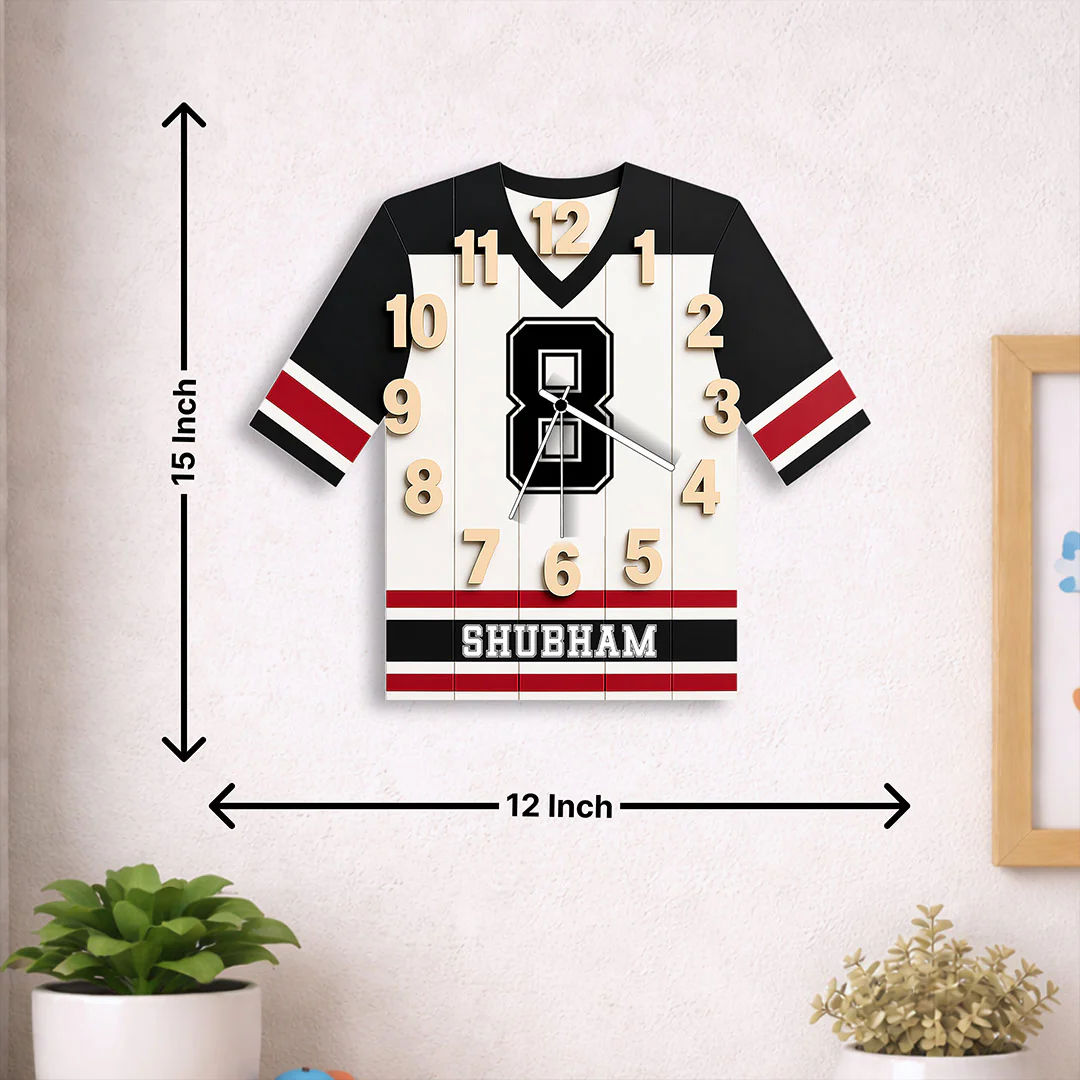 Personalized Football Jersey Wall Clock(12x15") - Image 2