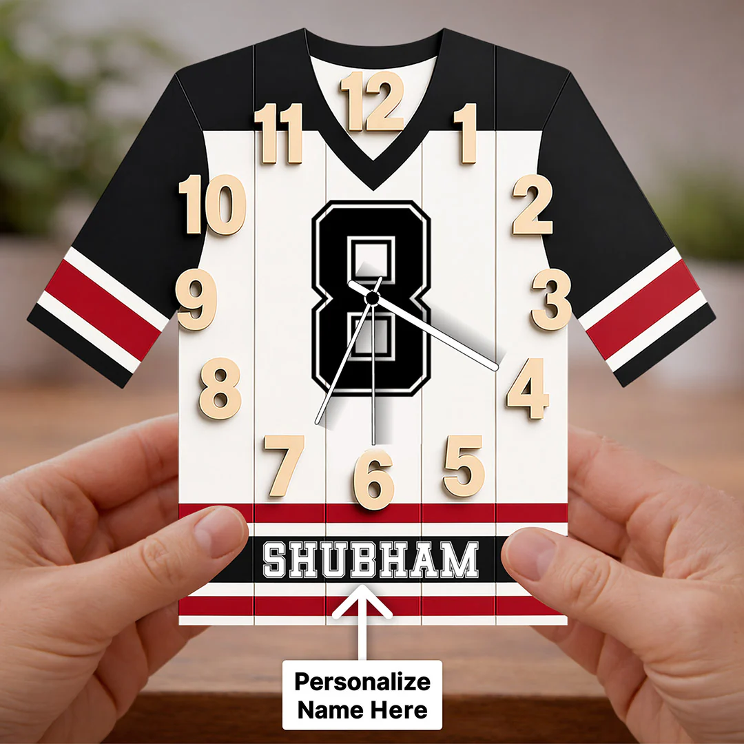 Personalized Football Jersey Wall Clock(12x15") - Image 3