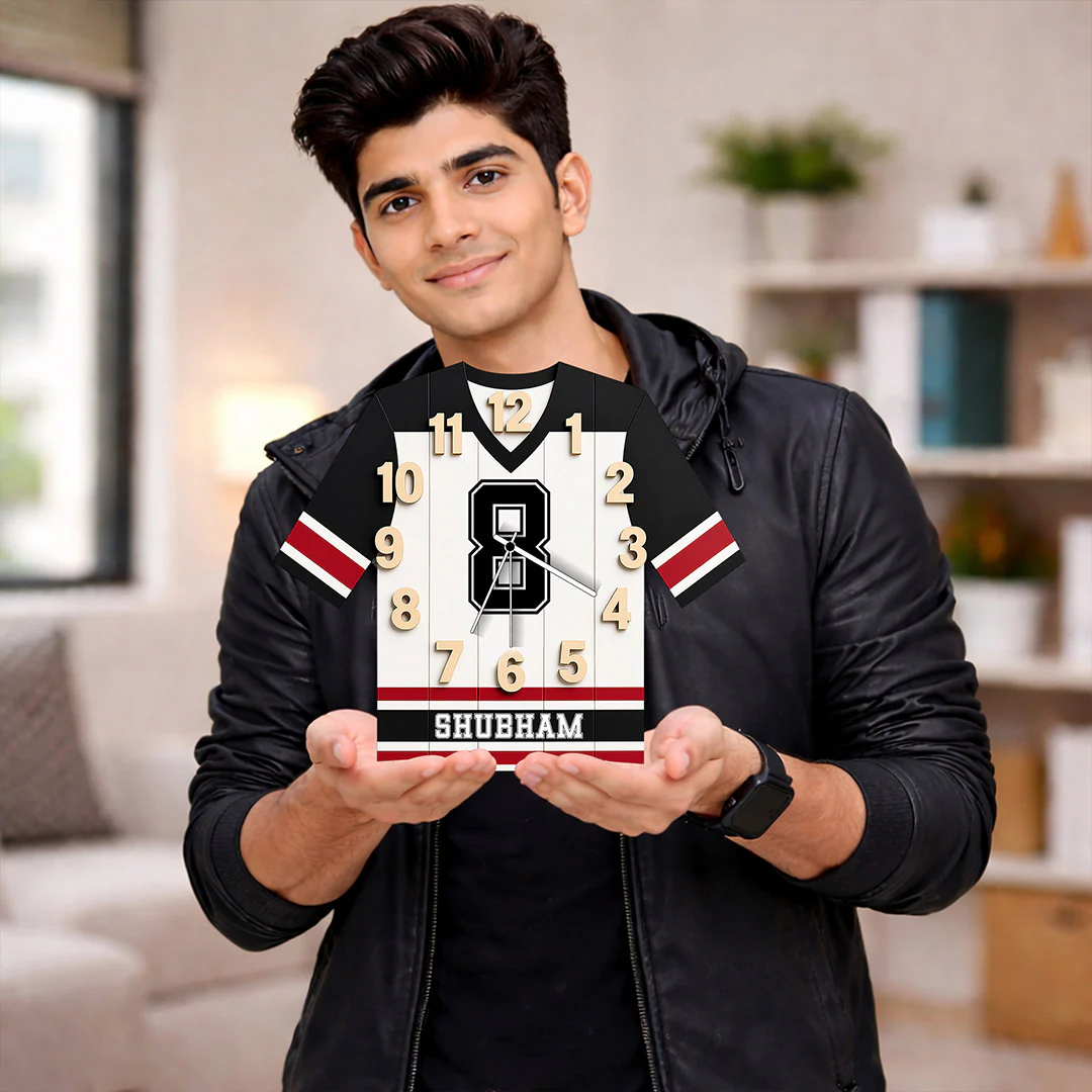 Personalized Football Jersey Wall Clock(12x15") - Image 5