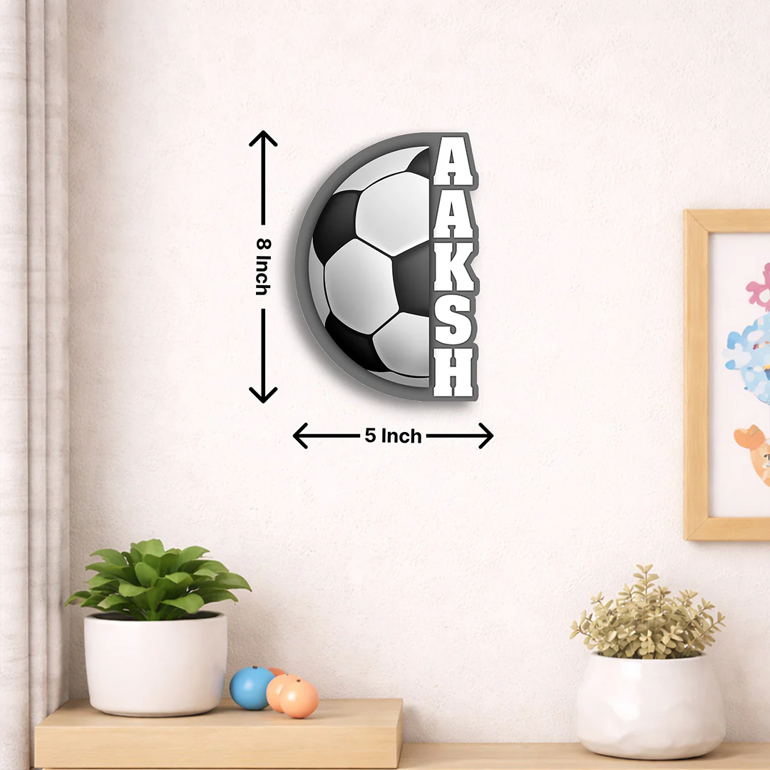 Personalized Football Name Wall Frame(8x5") - Image 2