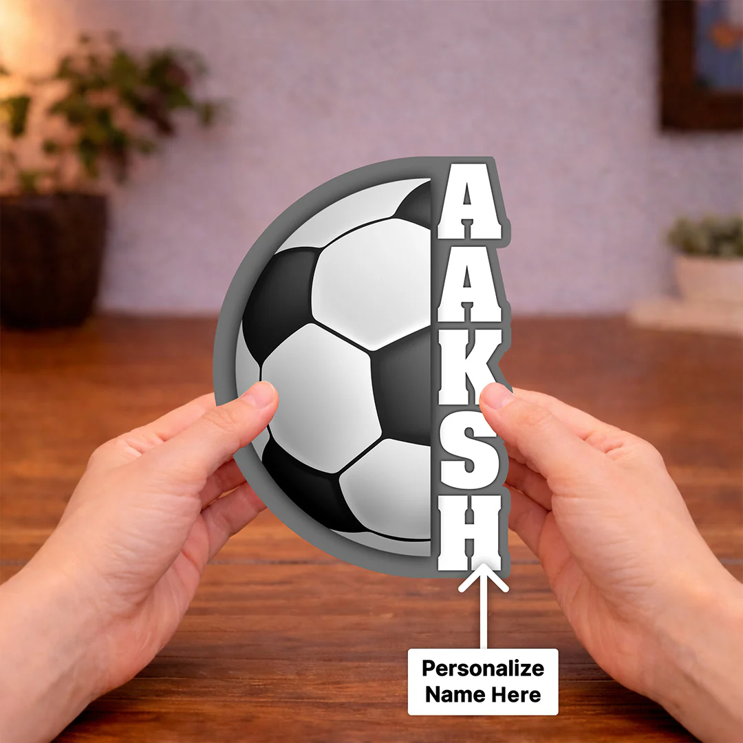Personalized Football Name Wall Frame(8x5") - Image 3