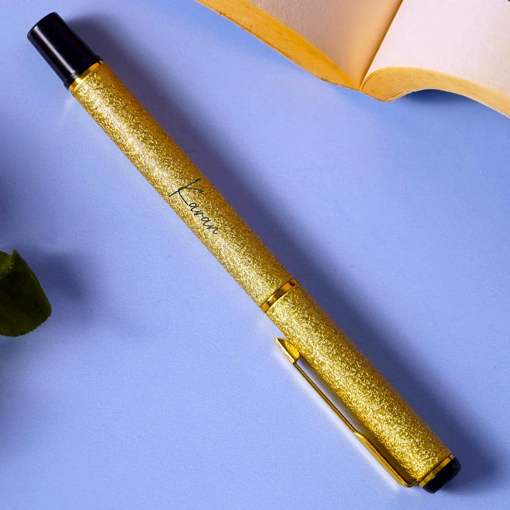 Era Roller Ball Pen - Golden - Image 2