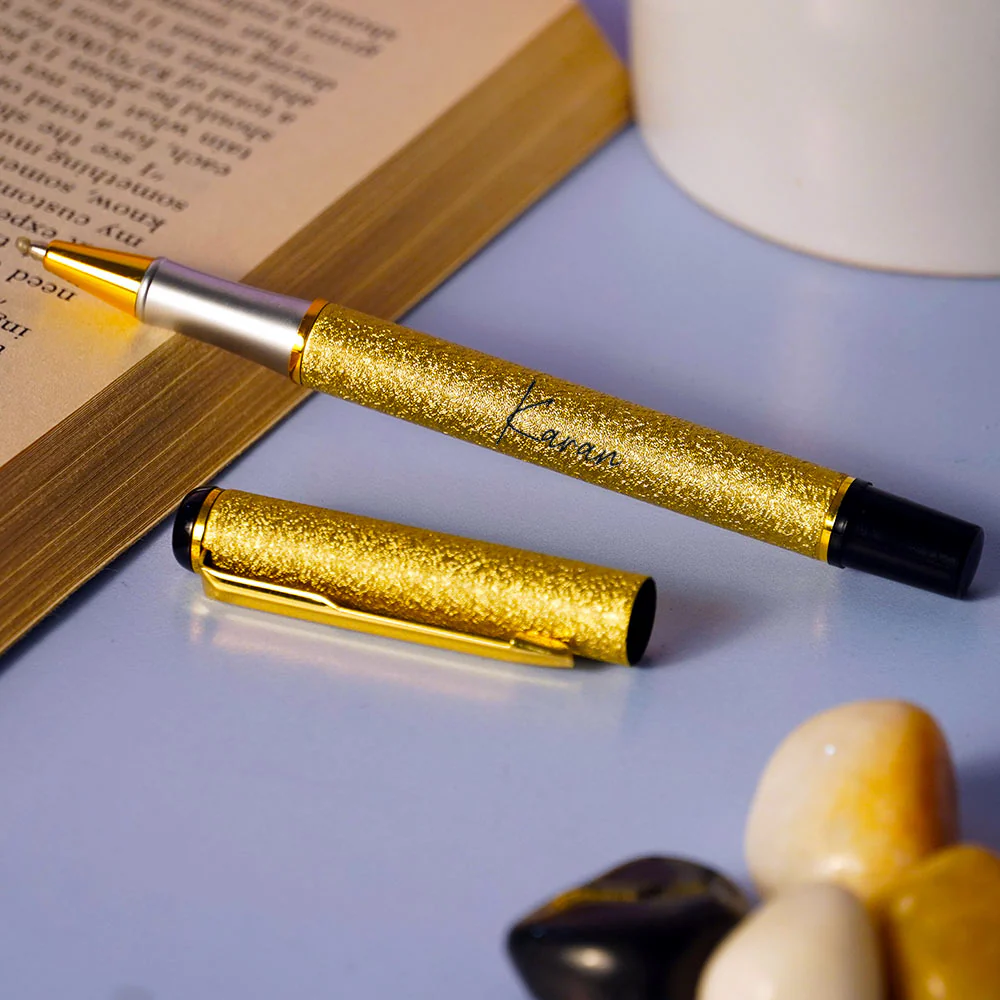 Era Roller Ball Pen - Golden - Image 3