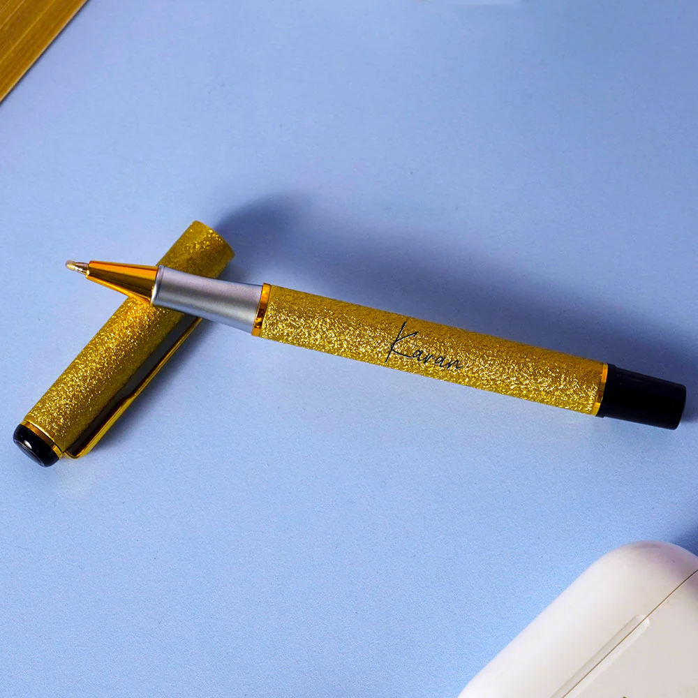 Era Roller Ball Pen - Golden - Image 4