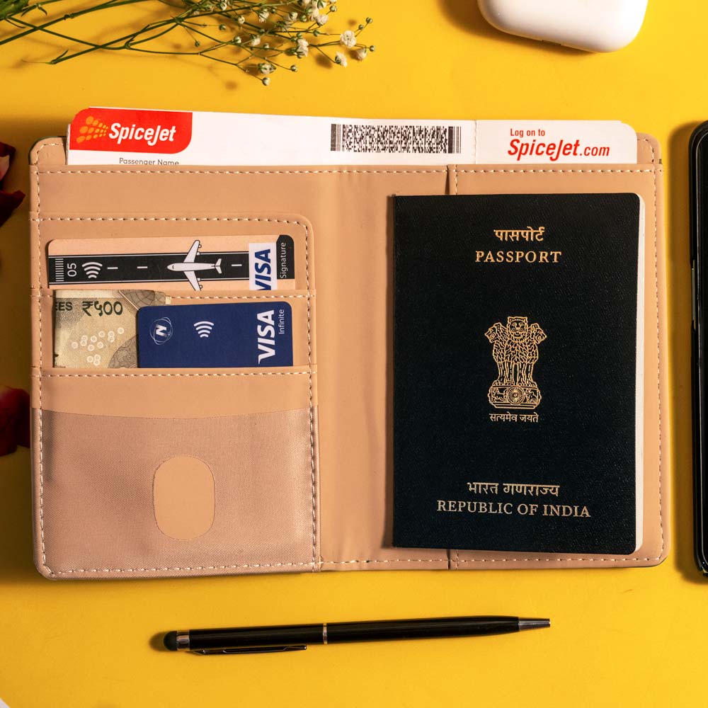 Customized Passport Cover With Name & Charm - Green - Image 3