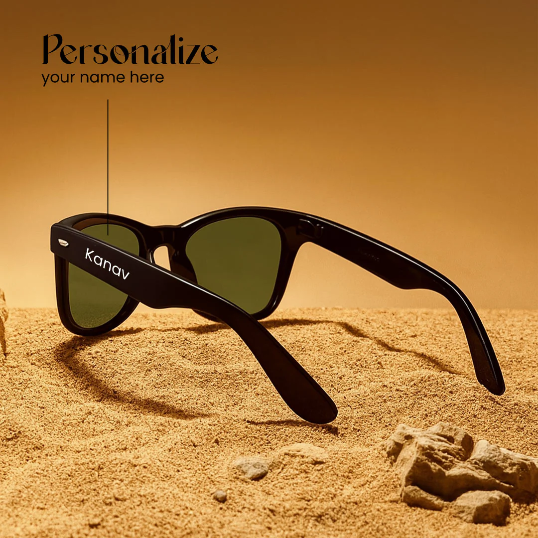 Personalized Green Shade Sunglasses - Image 2