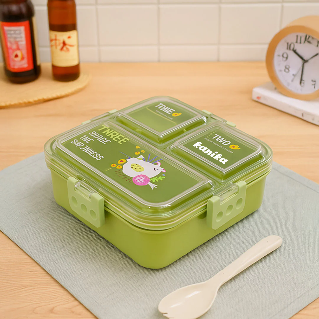 Personalized Green Unicorn Lunchbox for Kids