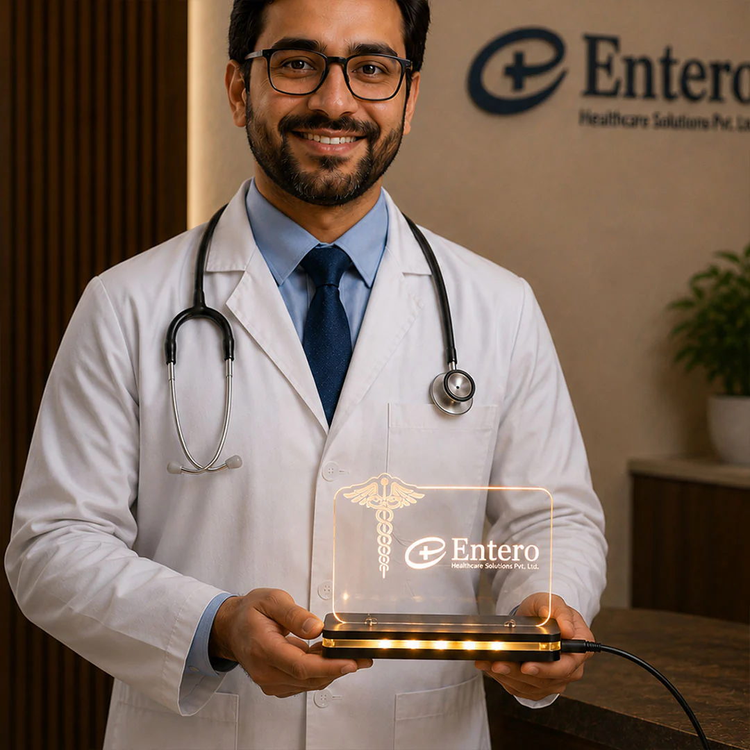 Personalized Healthcare LED Acrylic Name Plate | Professional Medical Office Desk Décor Gift - 8x6" - Image 4