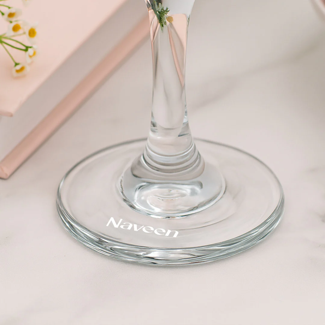 Personalized Heart Bubble Candle in Glass Cup - Image 5
