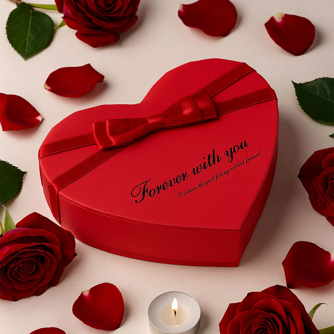 Personalized Heart Rose Box with Jewellery - Image 5