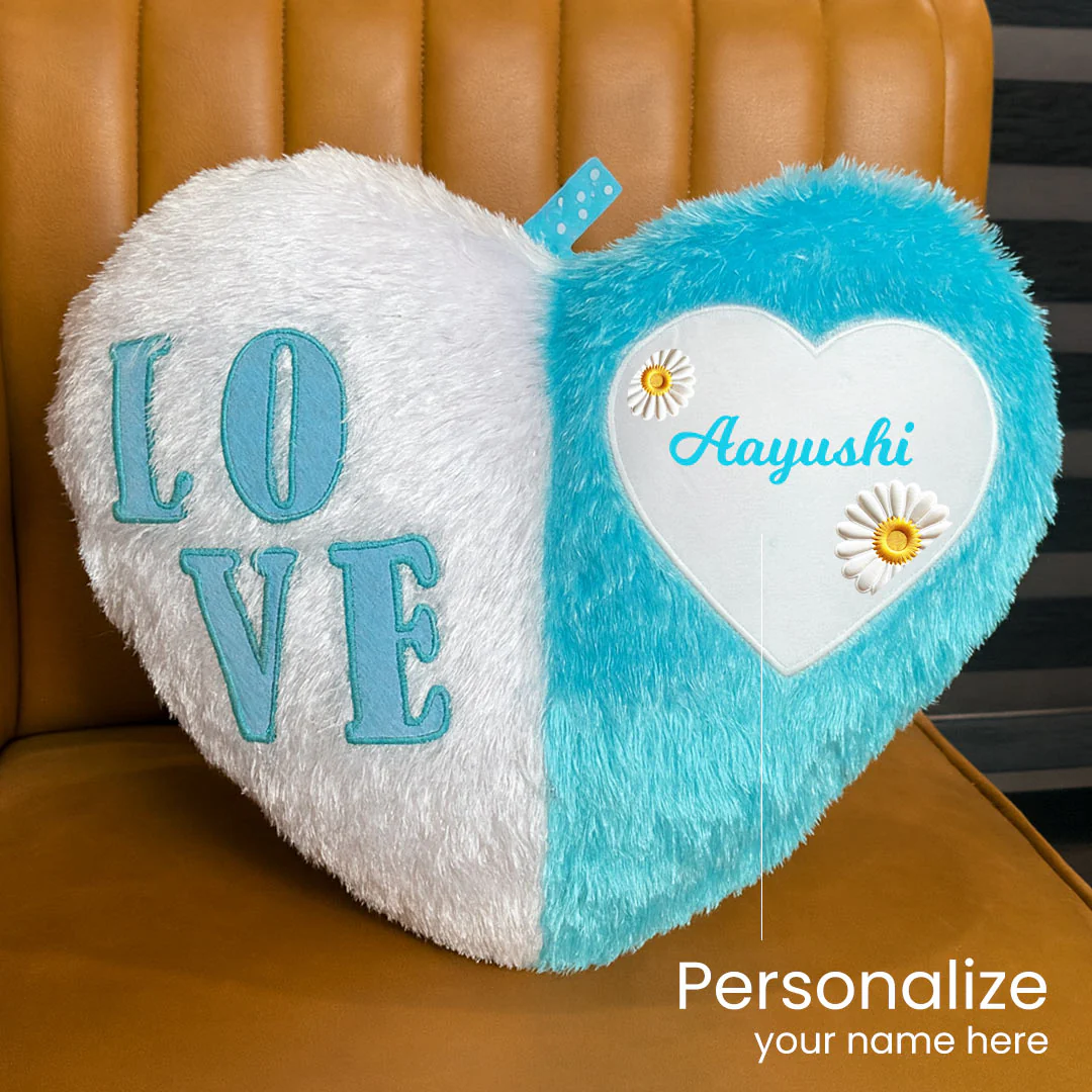 Personalized Heart-Shaped Love Cushion - Image 2