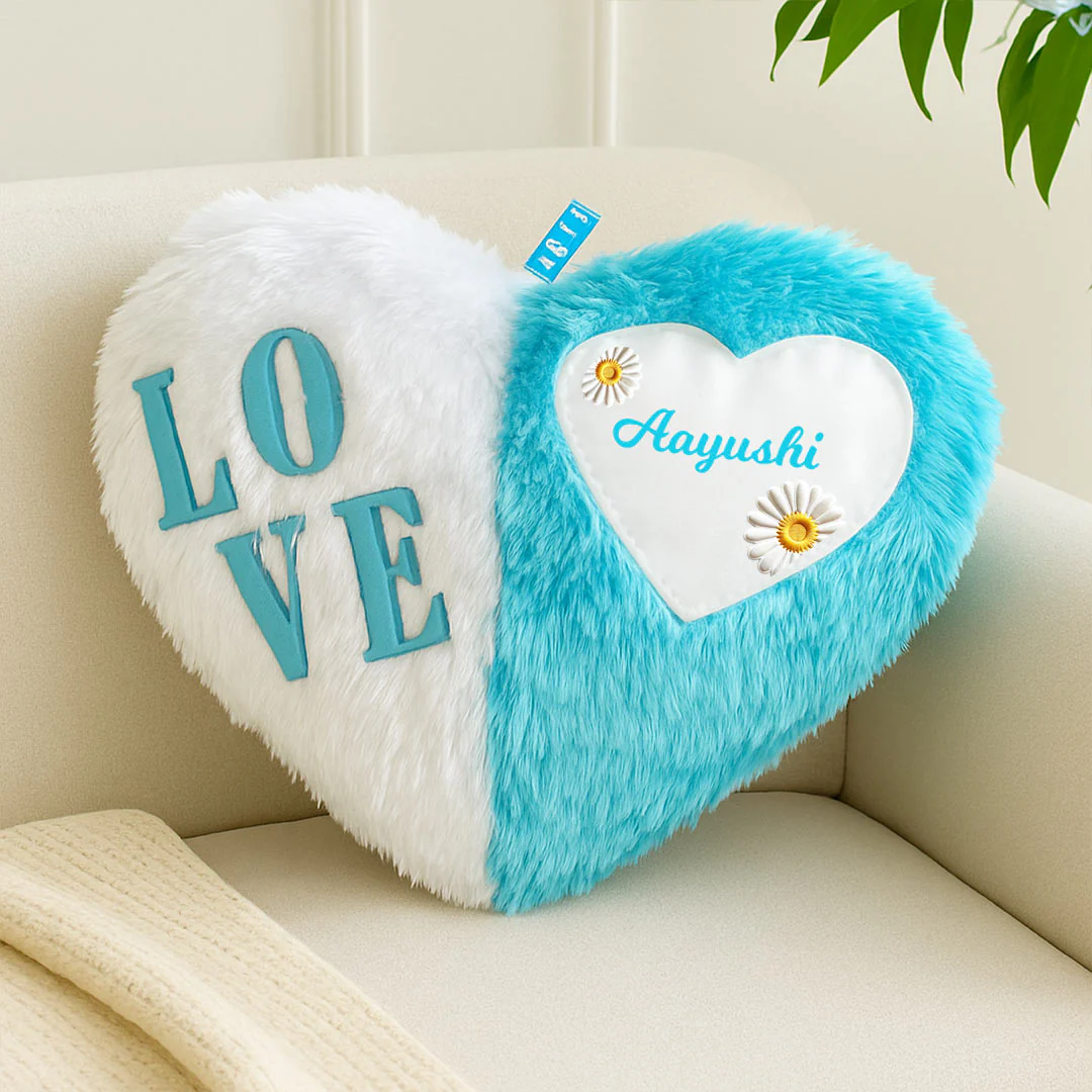 Personalized Heart-Shaped Love Cushion - Image 8