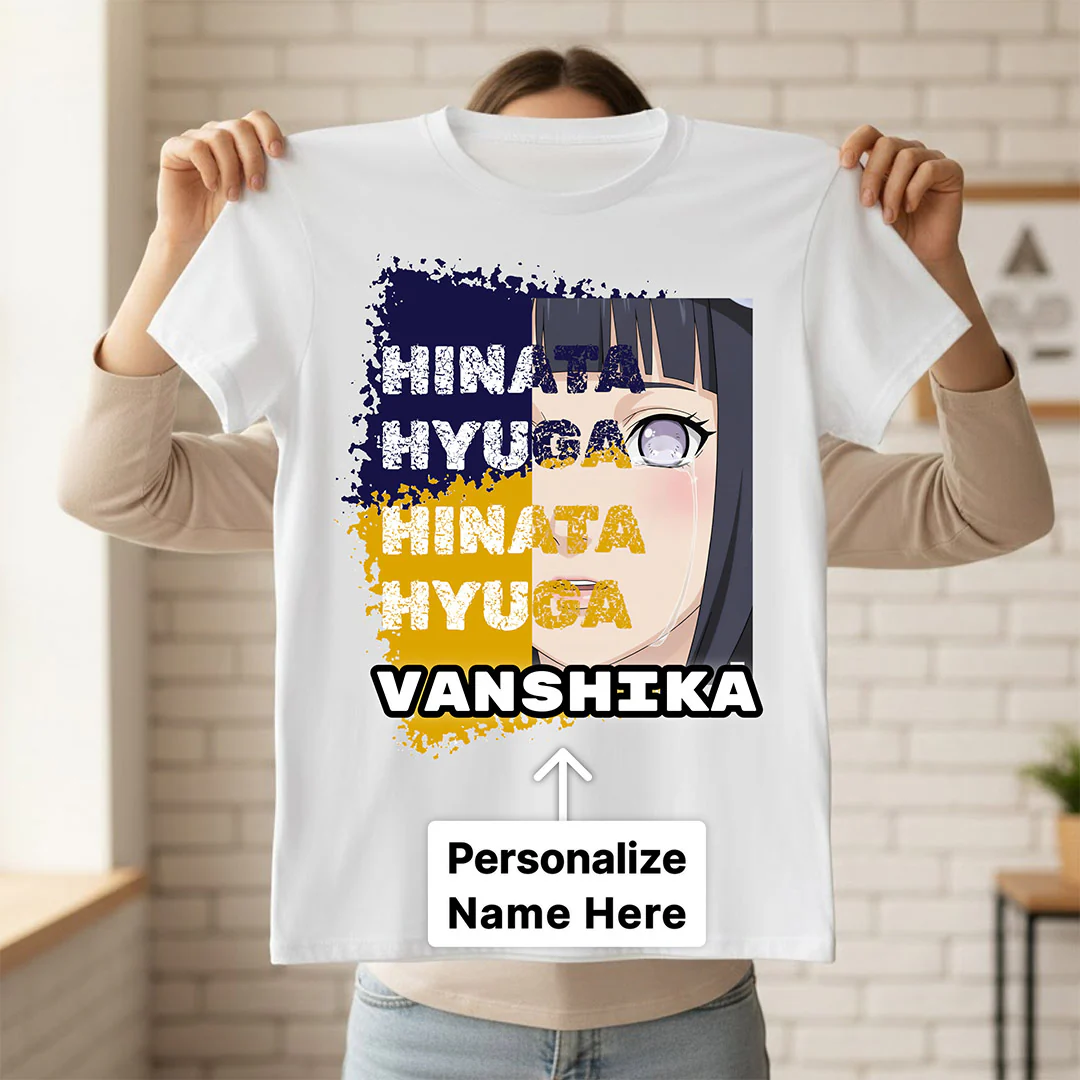 Personalized Hinata Hyuga Anime T-Shirt - Image 2