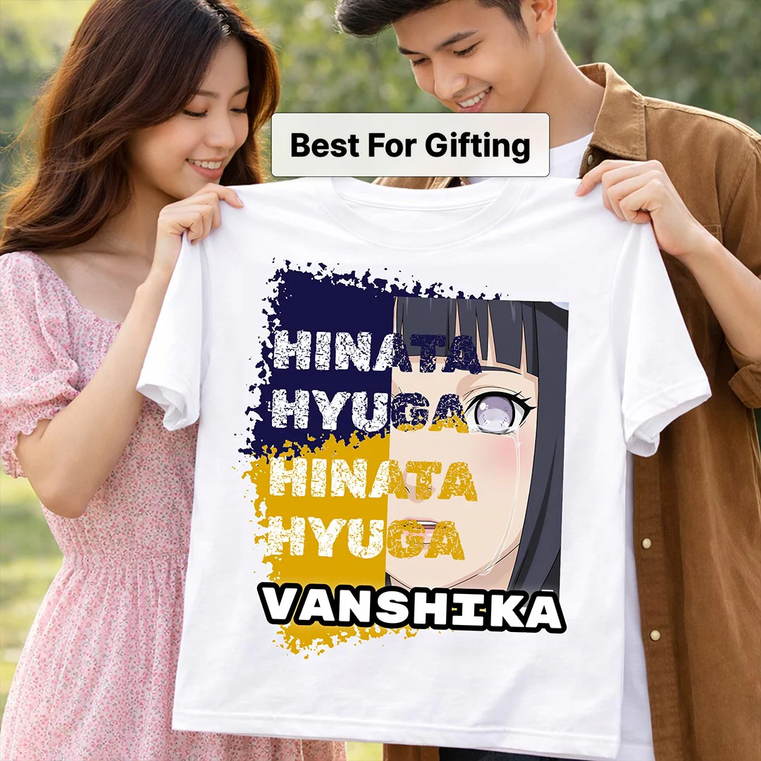 Personalized Hinata Hyuga Anime T-Shirt - Image 3