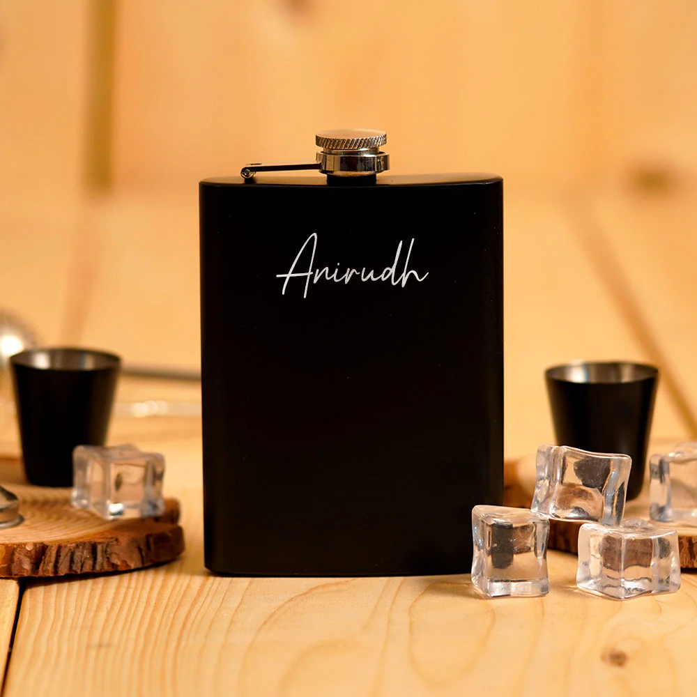 Personalized Hip Flask And Shot Glasses Set - Image 5