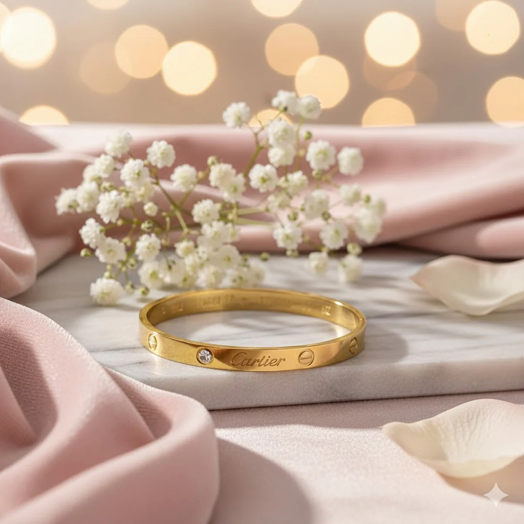 Personalized Initial Gold Bracelet for Women