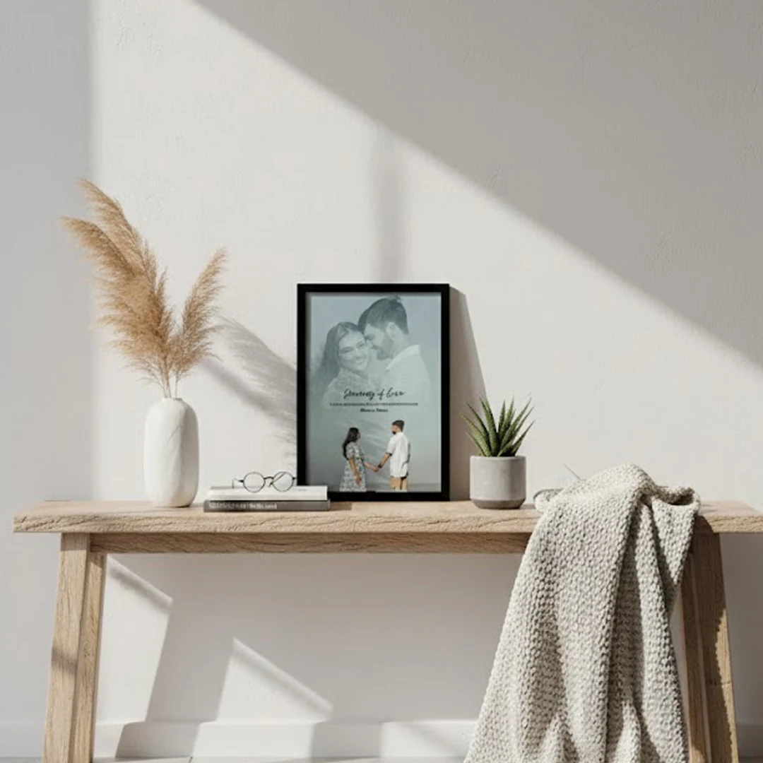 Personalized “Journey of Love” Couple Photo Frame - Image 2