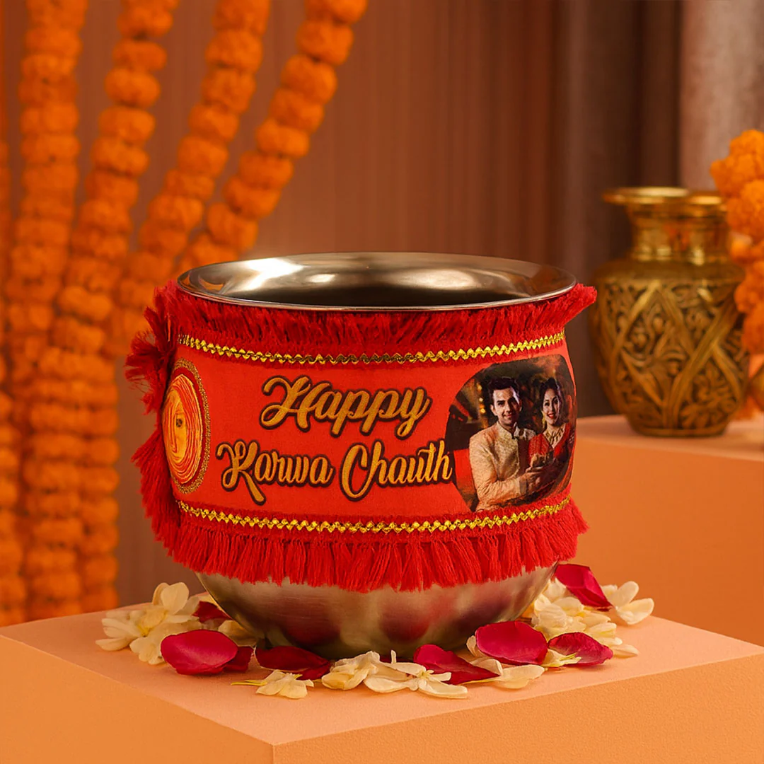 Personalized Karwa Chauth Pooja Gift Set - Image 3