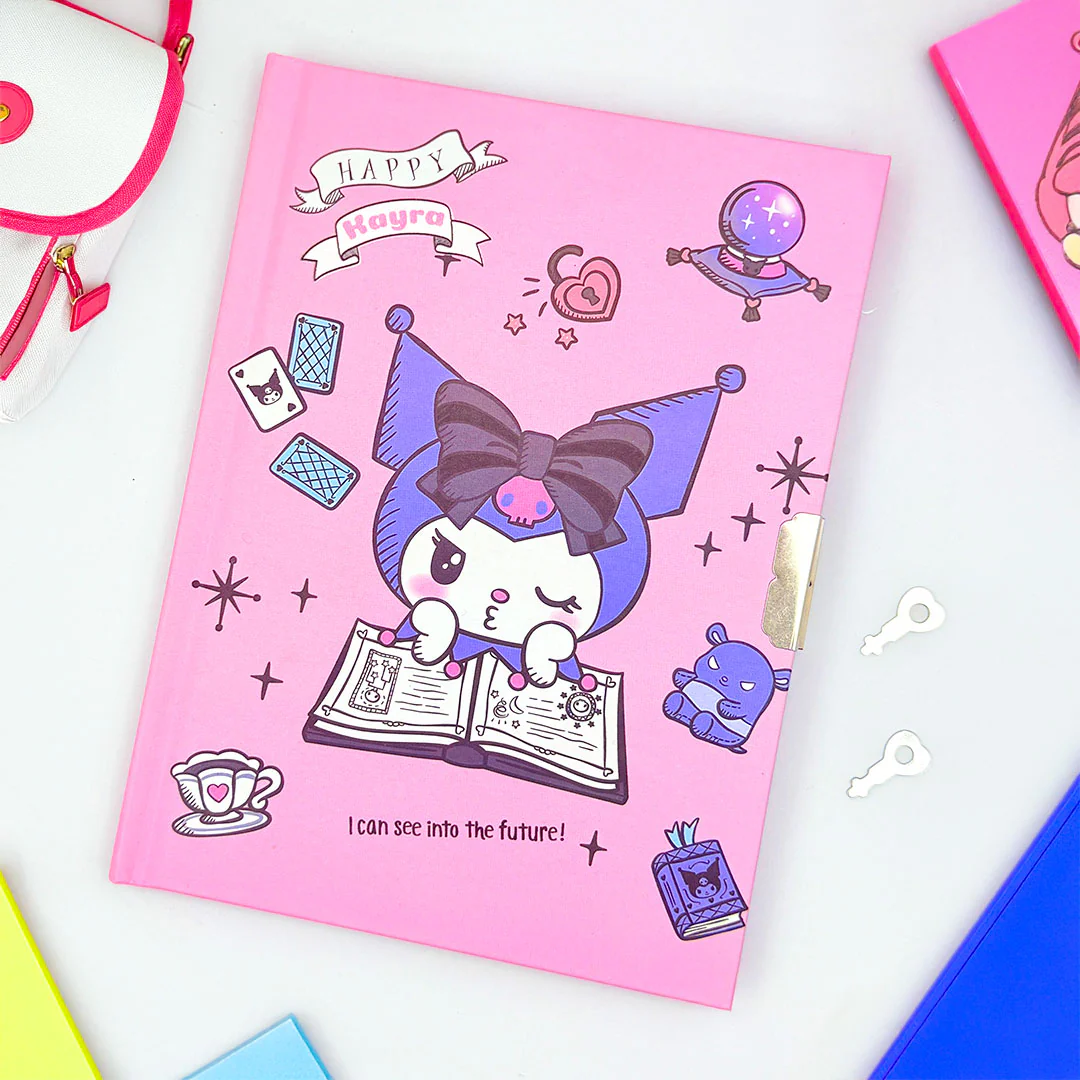 Personalized Kids Cute Lock Diary Combo - Lock Diary| Soft Fur Diary| Pen| Pencil| - Image 2