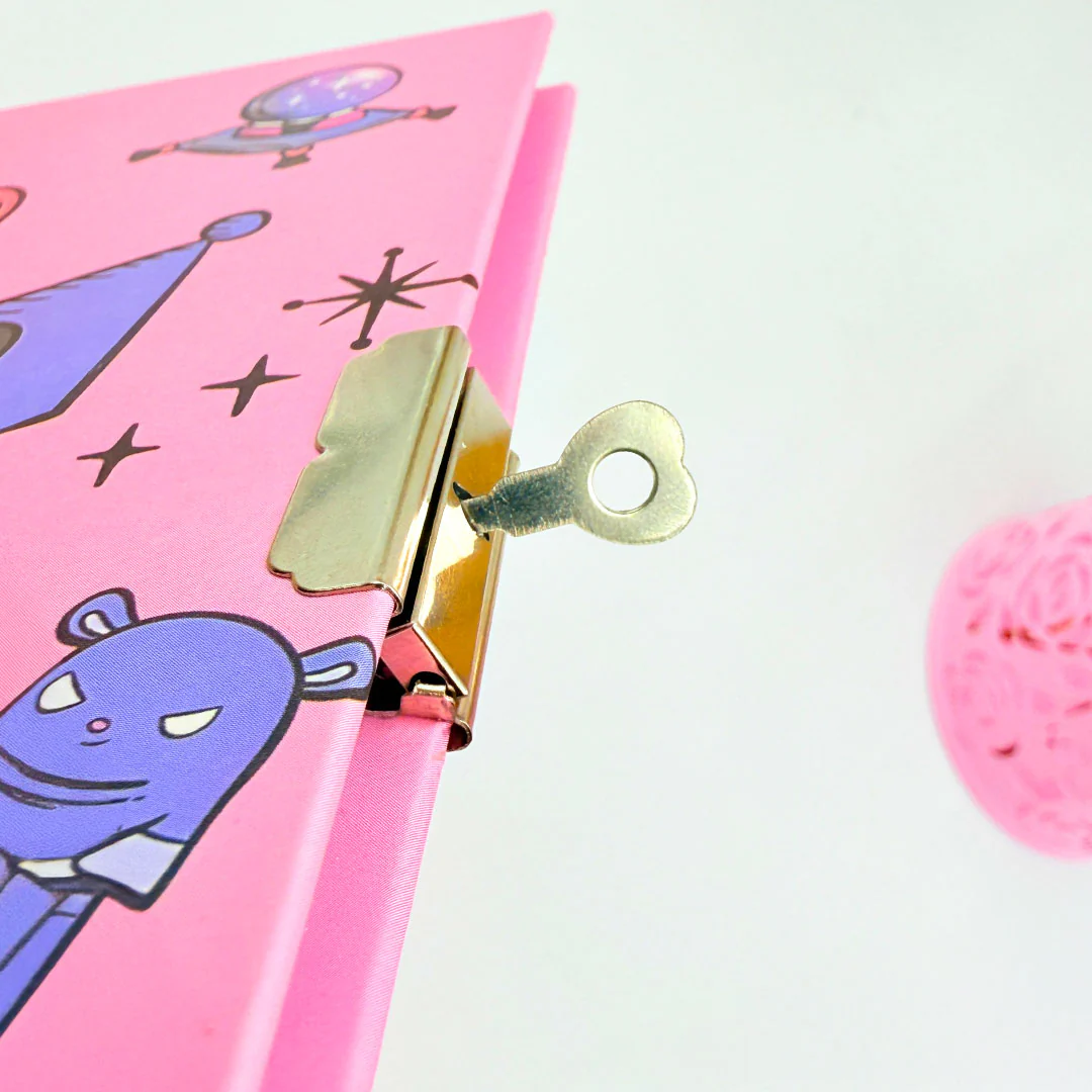 Personalized Kids Cute Lock Diary Combo - Lock Diary| Soft Fur Diary| Pen| Pencil| - Image 4