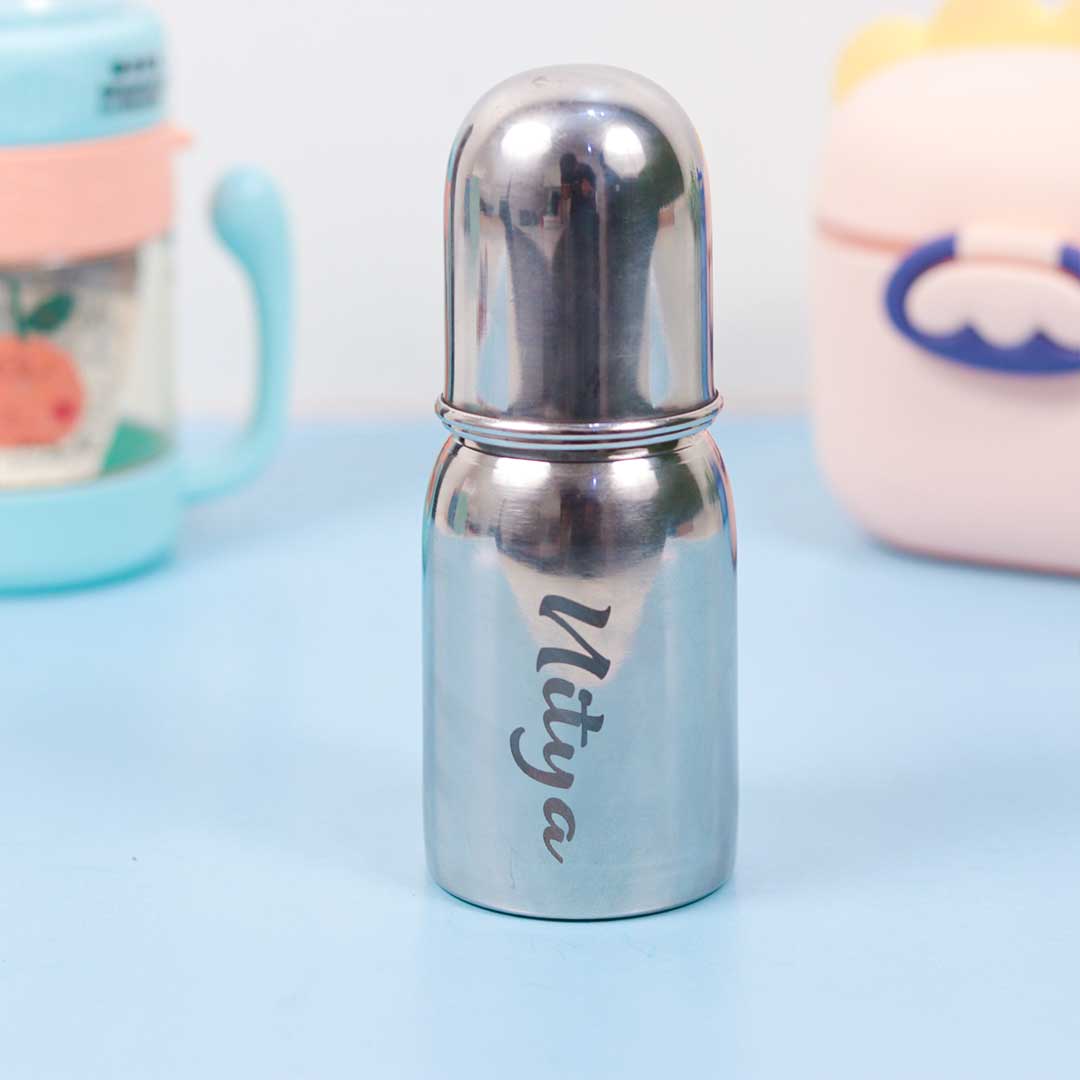 Personalized Kids Feeder / Stainless Steel Baby Bottle for Infant - Image 8