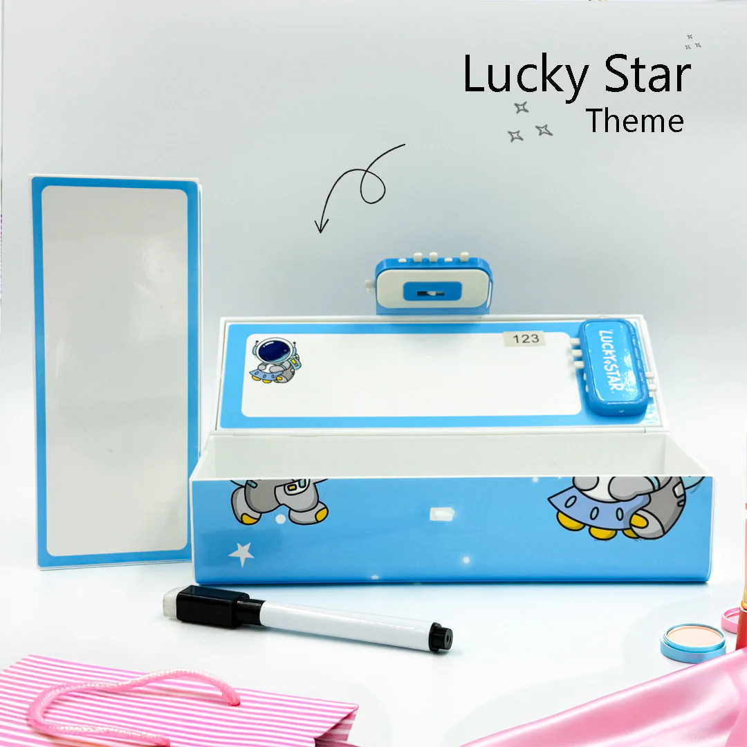 Personalized  Kids Pencil Box With Password Security / Kids Makeup kit - Image 4