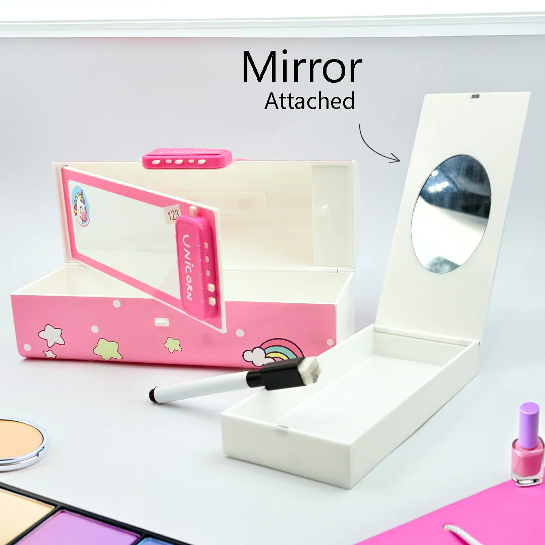 Personalized  Kids Pencil Box With Password Security / Kids Makeup kit - Image 5