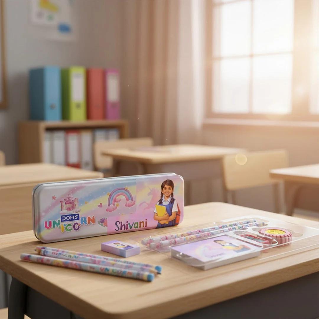 Personalized Kids Unicorn Stationery Combo Set - Image 8