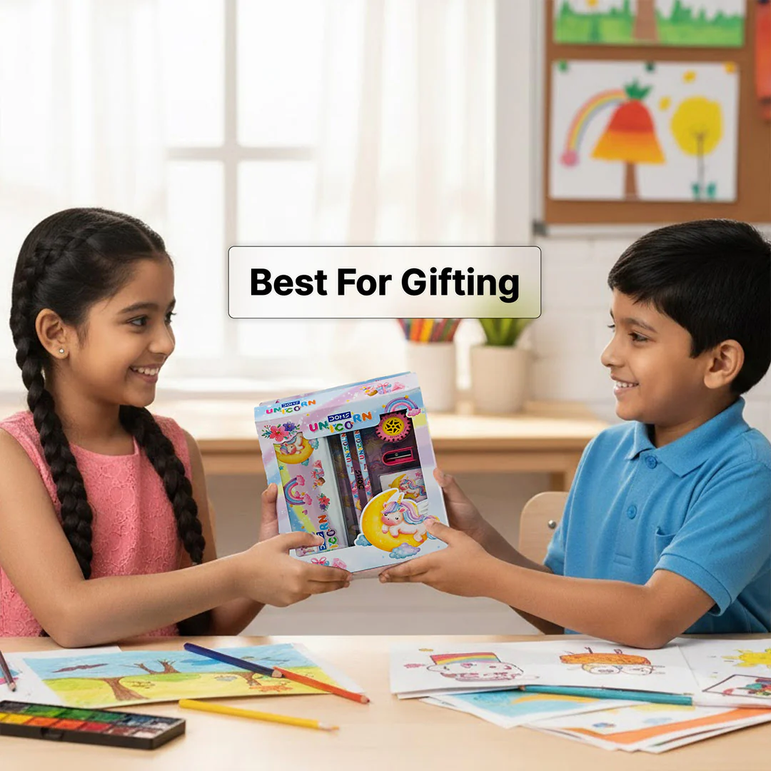 Personalized Kids Unicorn Stationery Combo Set - Image 9