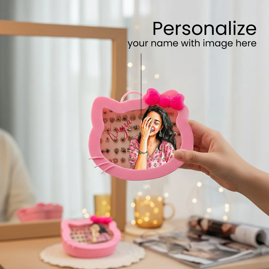 Personalized Kitty Earring Box - Image 2