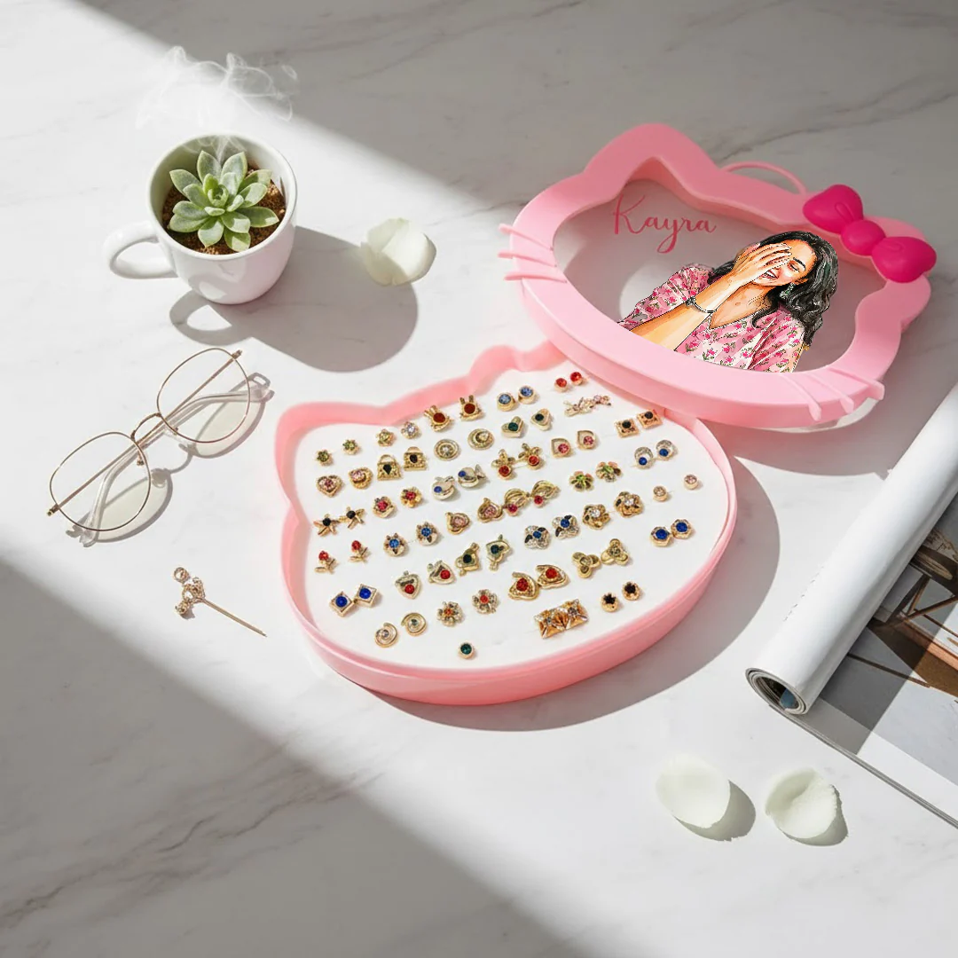 Personalized Kitty Earring Box - Image 3
