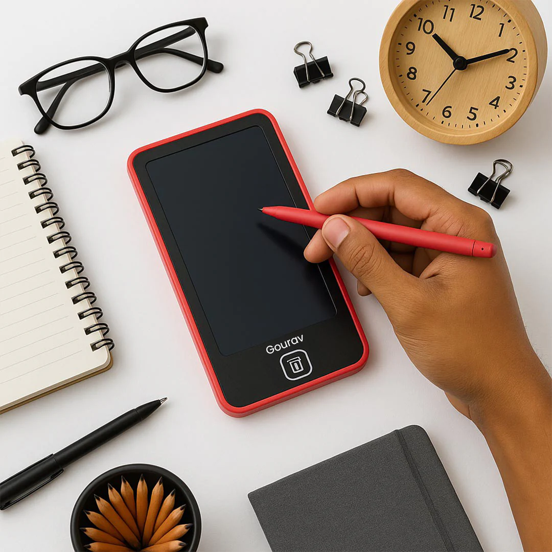 Personalized LCD Writing Tablet with Stylus & Geometry - Image 3